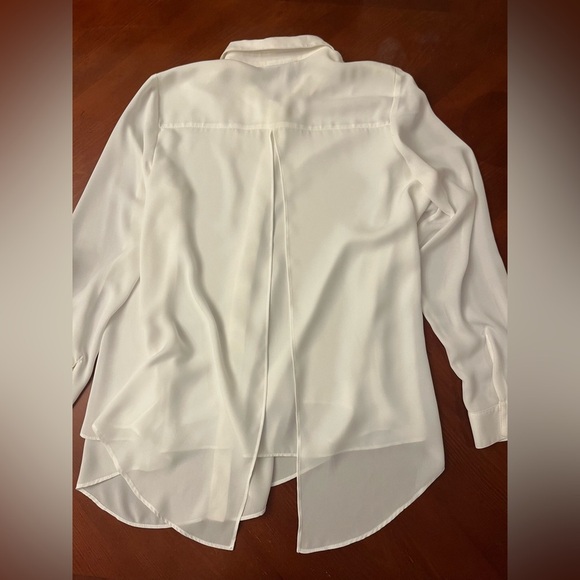 Joseph Ribkoff Women’s Blouse White Button Down Long Sleeve Flowy - Picture 3 of 11